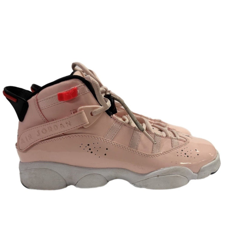 Nike Air Jordan 6 Rings Pink Sneakers Shoes SIZE 6Y Atmosphere Pink