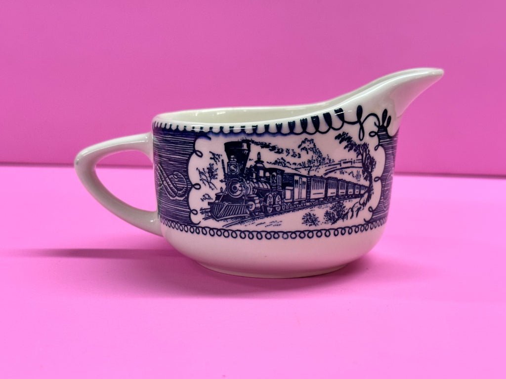 Royal China Company Currier & Ives Train Creamer VINTAGE | Finer Things Resale