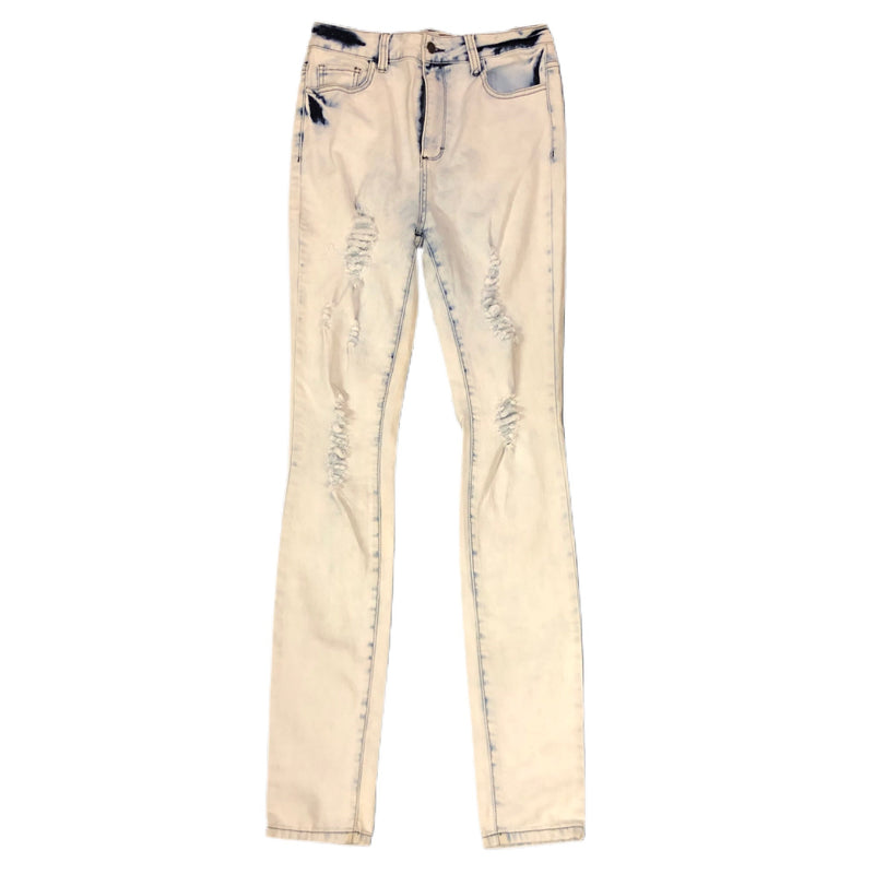 Cello stonewashed distressed ripped skinny jeans SIZE 7 | Finer Things Resale