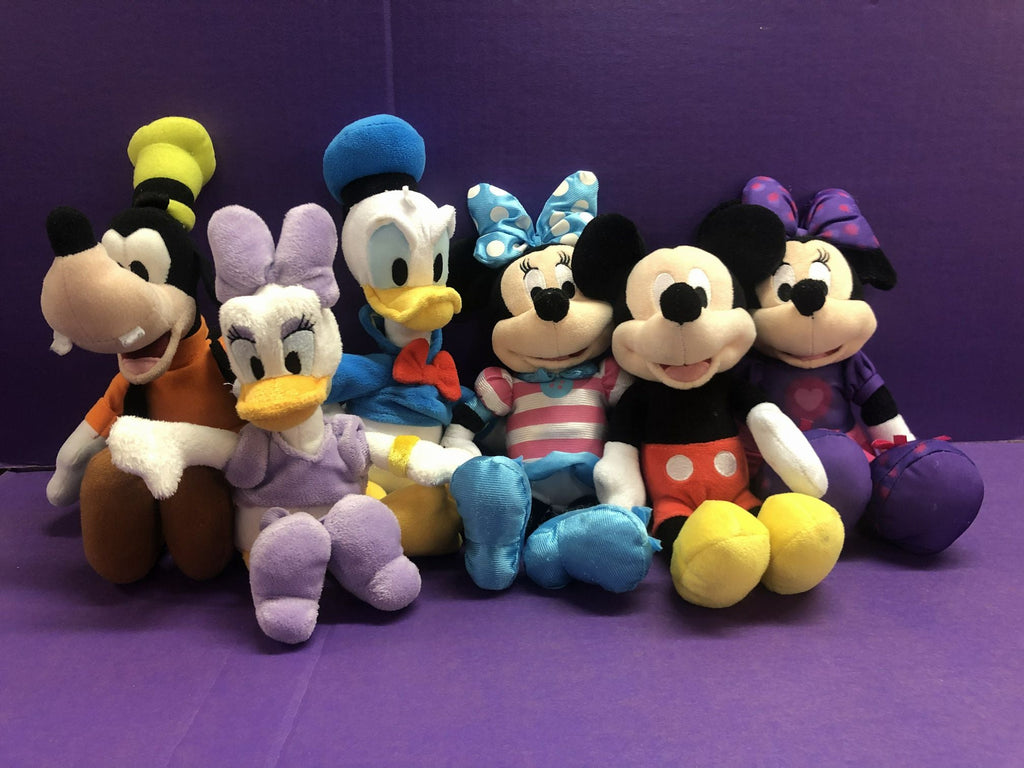Disney Mickey Mouse & Friends 6pc plush stuffed animal set