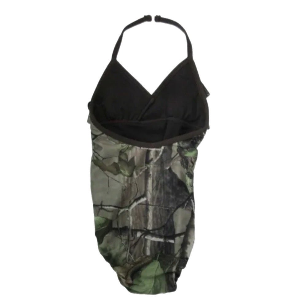 Camouflage print 1pc swimsuit SIZE 4 | Finer Things Resale