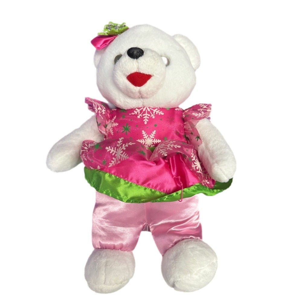 Dan Dee Collector's Choice Snowflake Teddy Bear 14" stuffed plush bear 2015 | Finer Things Resale