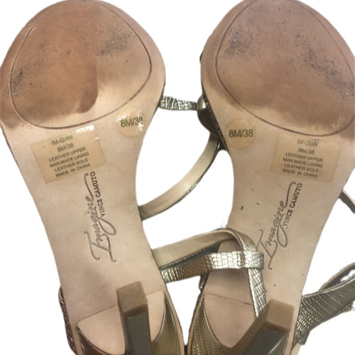 Vince Camunto Imagine Hi Heel Stiletto strappy rhinestone sandals SIZE 8.5M | Finer Things Resale