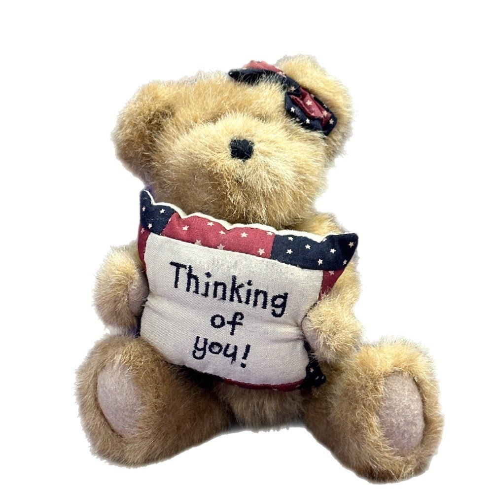 Boyds Bears Cher N. Hugs Thinking of You jointed plush teddy bear 8" VINTAGE | Finer Things Resale