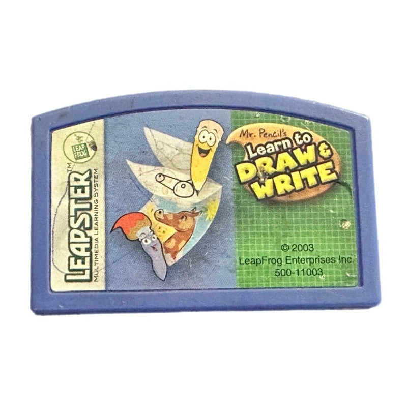 LeapFrog Leapster Mr. Pencil's Learn to Draw & Write cartridge game | Finer Things Resale