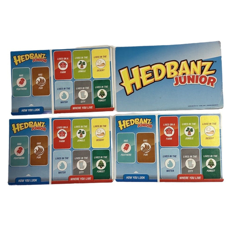 Spin Master Hedbanz Junior REPLACEMENT 4pc Clue Card Mats | Finer Things Resale
