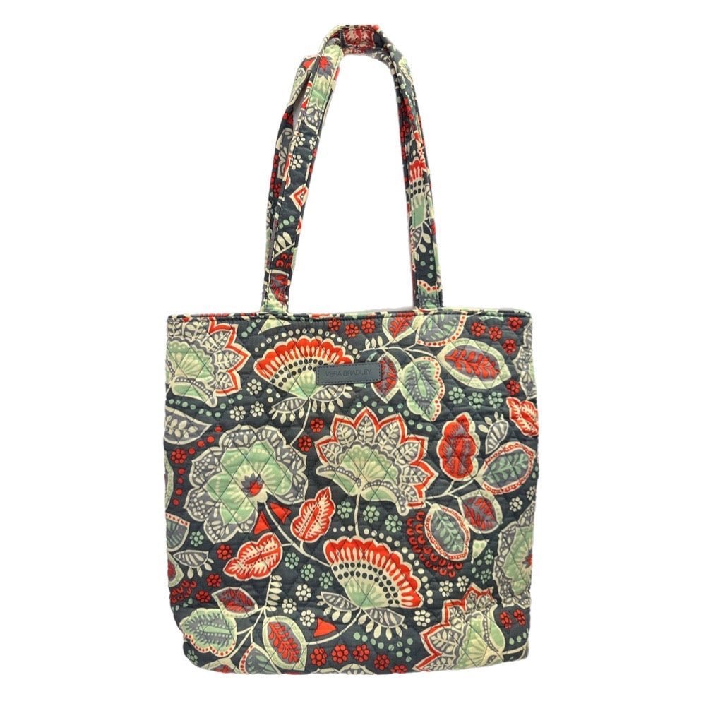 Vera Bradley Nomadic Floral Gray Large Tote Travel Handbag Purse | Finer Things Resale