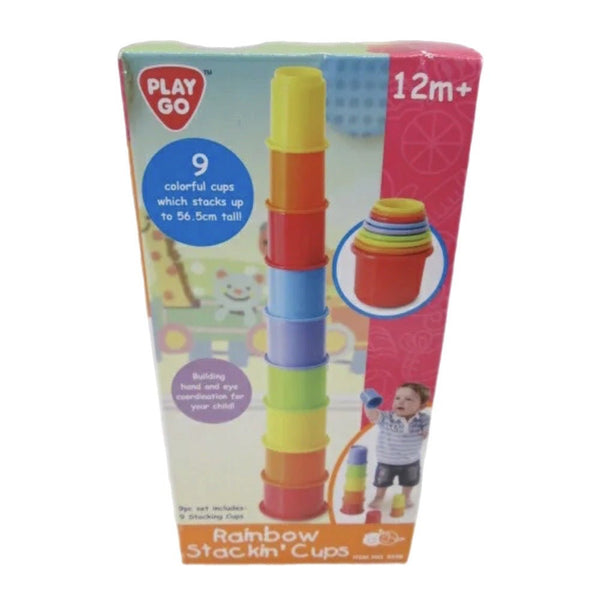 Playgo Rainbow Stackin' Cups 9 colorful cups BRAND NEW! | Finer Things Resale