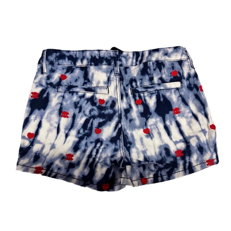 Justice tyedye heart print shorts SIZE 16R | Finer Things Resale