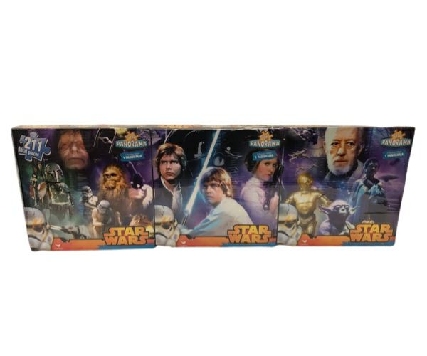 Disney Star Wars 211pc Panorama Puzzle featuring 3 different puzzles BRAND NEW!