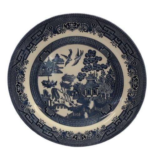 Churchill Willow Blue Dinner Plate 10 1/4" Made in Staffordshire England | Finer Things Resale