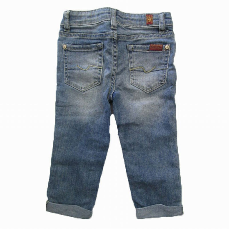 7 For All Mankind The Skinny Crop & Roll Jeans SIZE 4T | Finer Things Resale