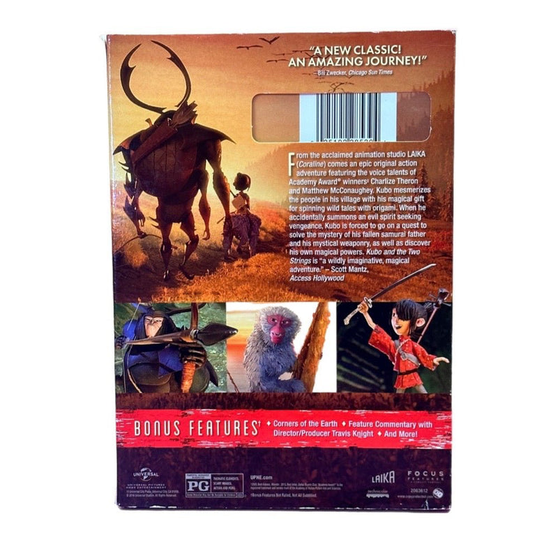 Kubo and the Two Strings Anime/Animated DVD 2016 | Finer Things Resale