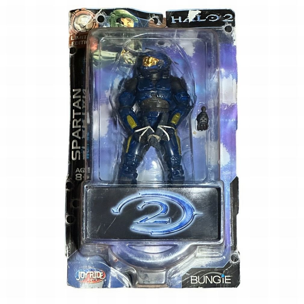 Halo 2 Blue Spartan Action Figure Dual SMG Joyride Studios Limited Edition 2004 | Finer Things Resale