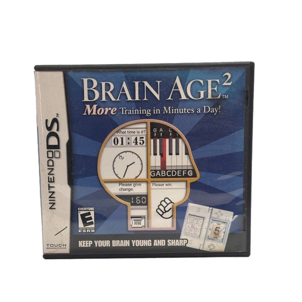 Brain Age 2 More Training in Minutes a Day Nintendo DS game