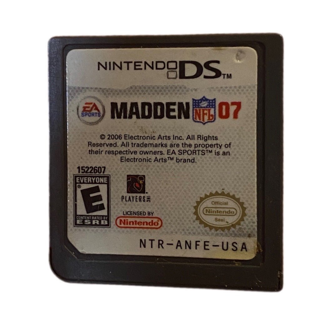 Nintendo DS Madden NFL 07 Football  game | Finer Things Resale