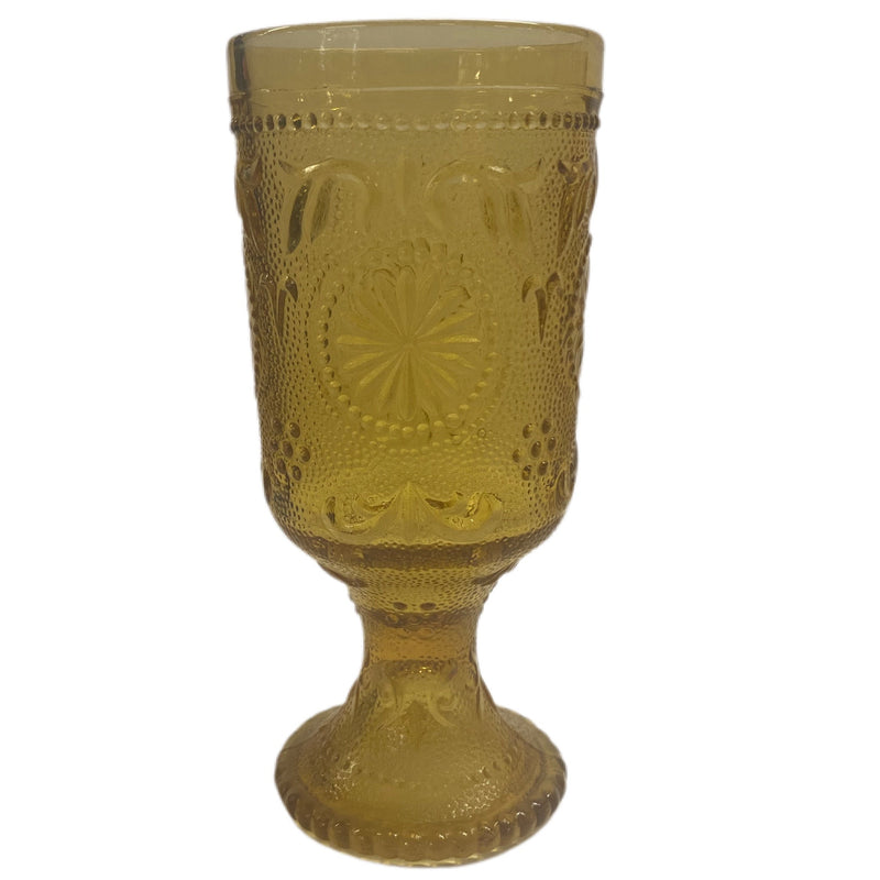 Brockway Glass Co American Concord Footed Water Goblet Sandwich Glass | Finer Things Resale