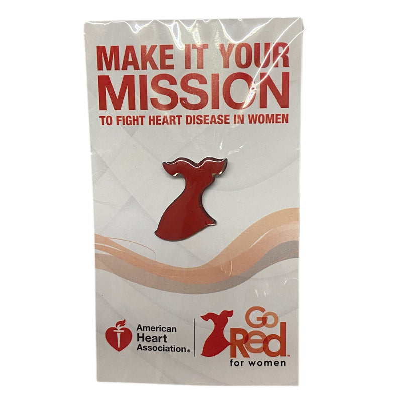 American Heart Association Go Red for Women Red Dress Pin Macy's | Finer Things Resale