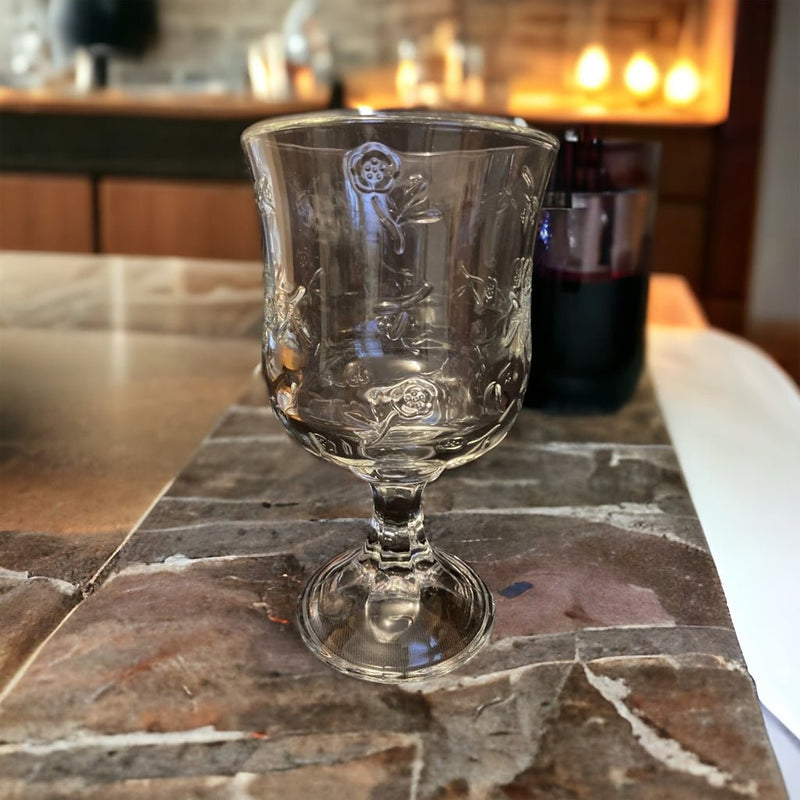 Anchor Hocking Savannah Clear Water Goblet Glass VINTAGE REPLACEMENT | Finer Things Resale