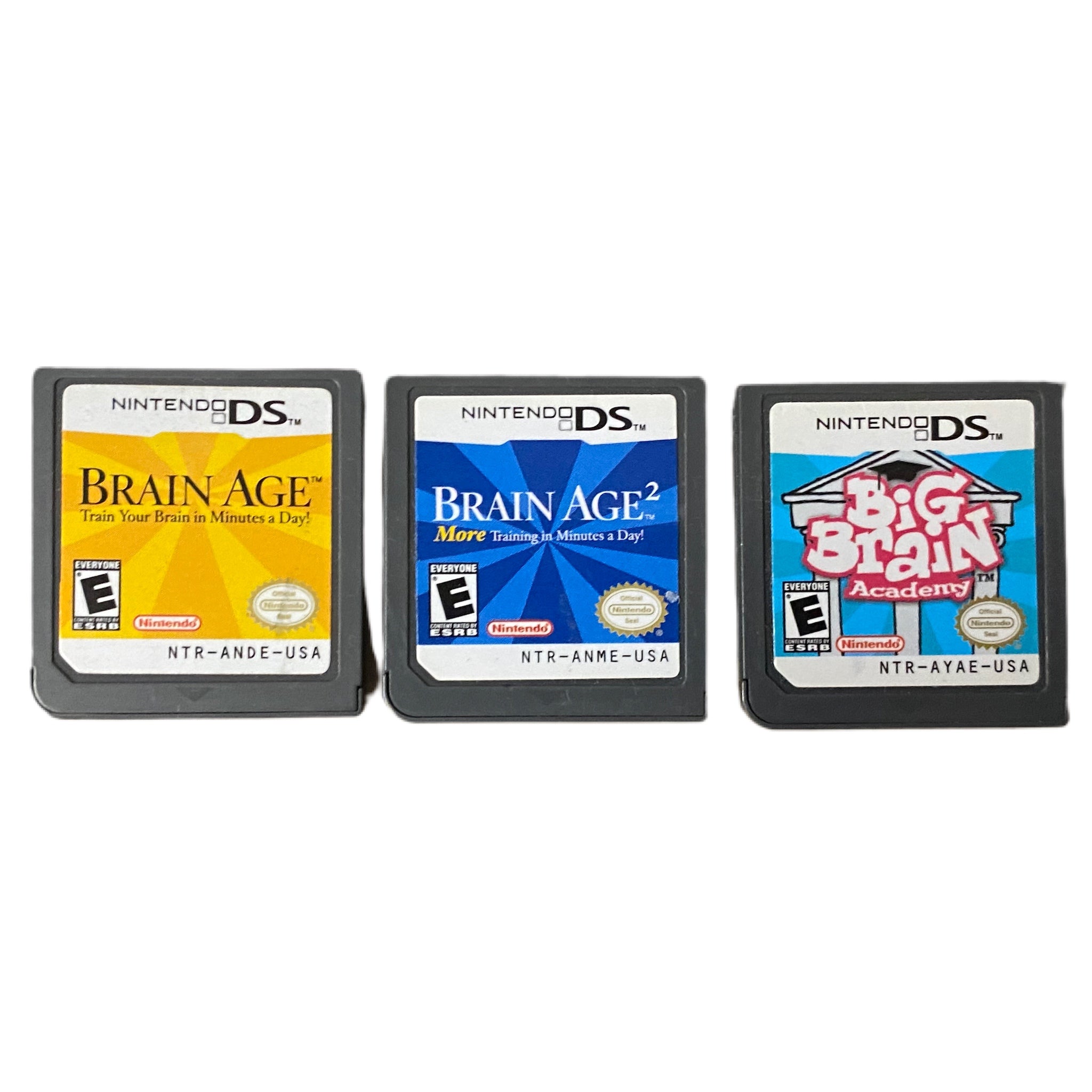 Nintendo DS Brain Age, Brain Age 2 & Big Brain Academy game lot | Finer Things Resale