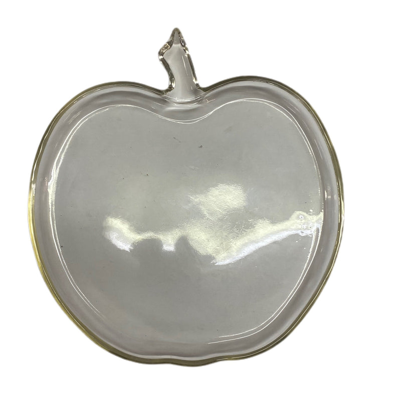 Vintage Hazel Atlas Orchard Apple 8" Pressed Glass Luncheon Plate | Finer Things Resale