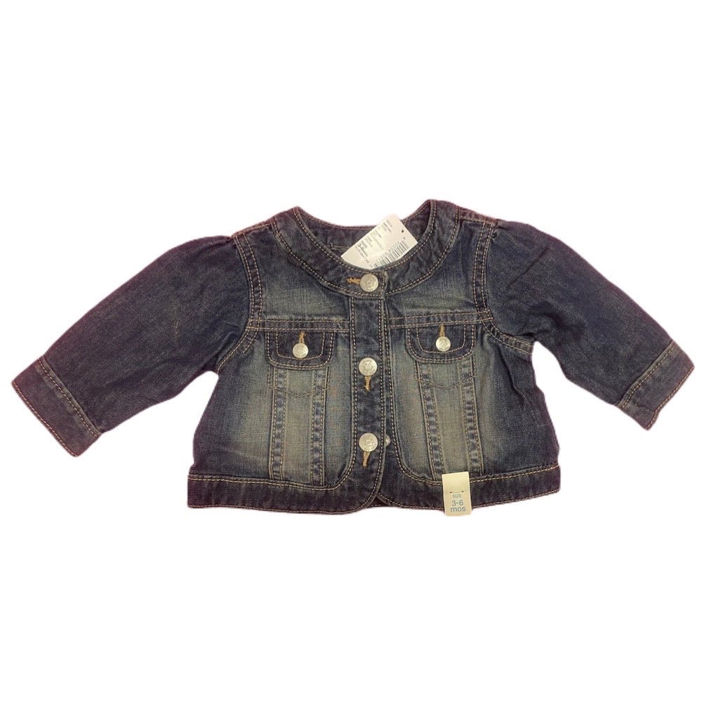 The Childrens Place denim jacket SIZE 3-6 MONTHS NWT! | Finer Things Resale