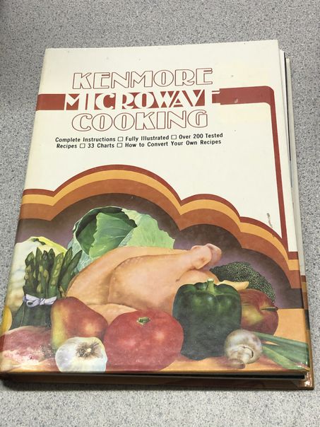 Vintage 1981 Kenmore Microwave Cooking cookbook ring binding | Finer Things Resale