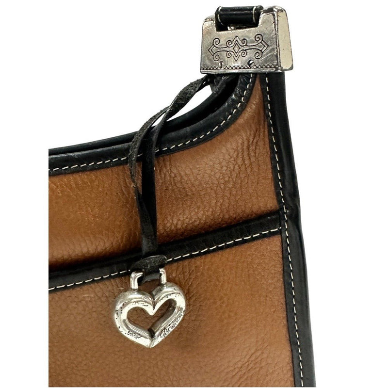 Brighton leather shoulder handbag purse VINTAGE 1990's | Finer Things Resale