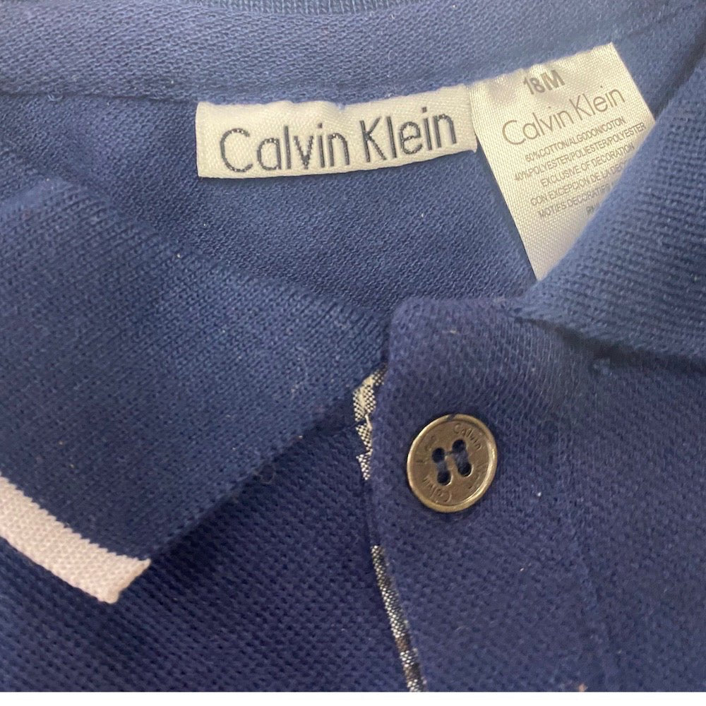 Calvin Klein short sleeve polo shirt SIZE 18 MONTHS | Finer Things Resale