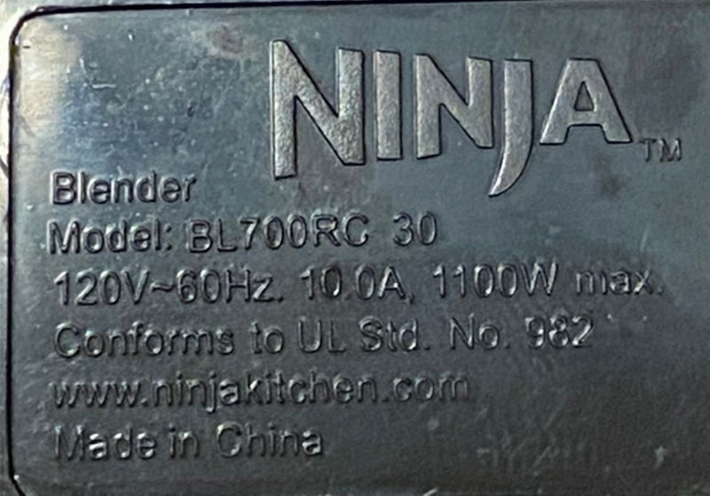Ninja Blender BL700RC used REPLACEMENT lid handle | Finer Things Resale