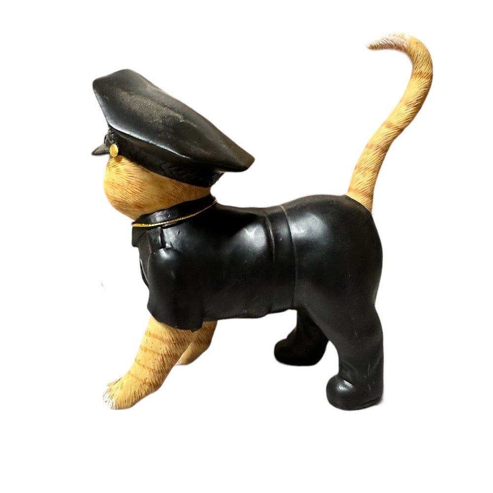 The Hamilton Collection To Purr-tect & Serve  Paw & Order Cat Figurine | Finer Things Resale