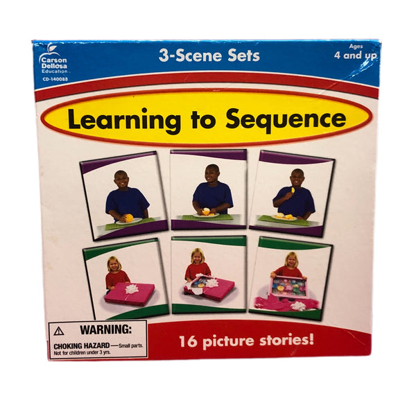 Carson Dellosa Learning to Sequence 3 Scene board game HOMESCHOOL CLASSROOM | Finer Things Resale