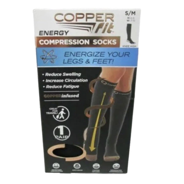 Copper Fit Copper Infused  Compression Socks UNISEX SIZE SM/MED BRAND NEW | Finer Things Resale