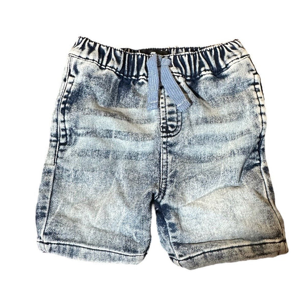 7 for all mankind stonewash denim shorts SIZE 18 MONTHS | Finer Things Resale