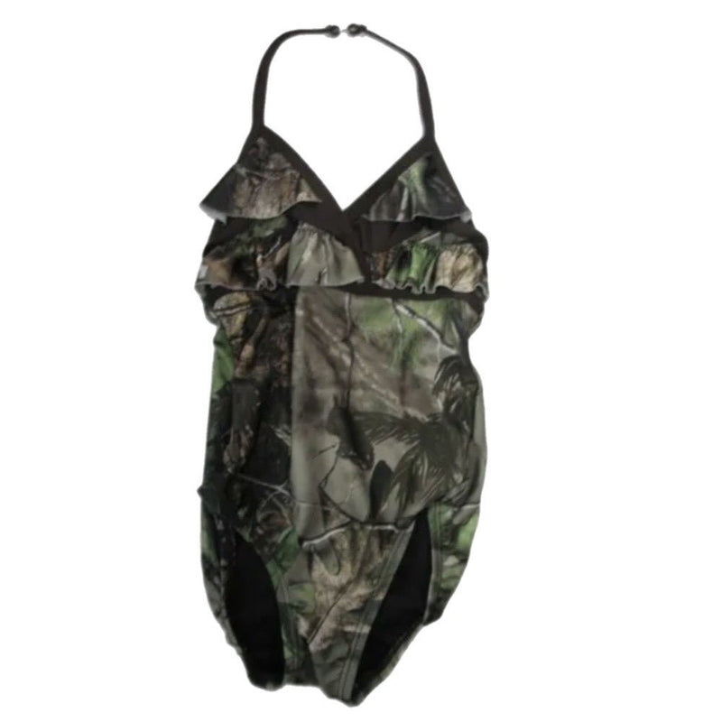 Camouflage print 1pc swimsuit SIZE 4 | Finer Things Resale