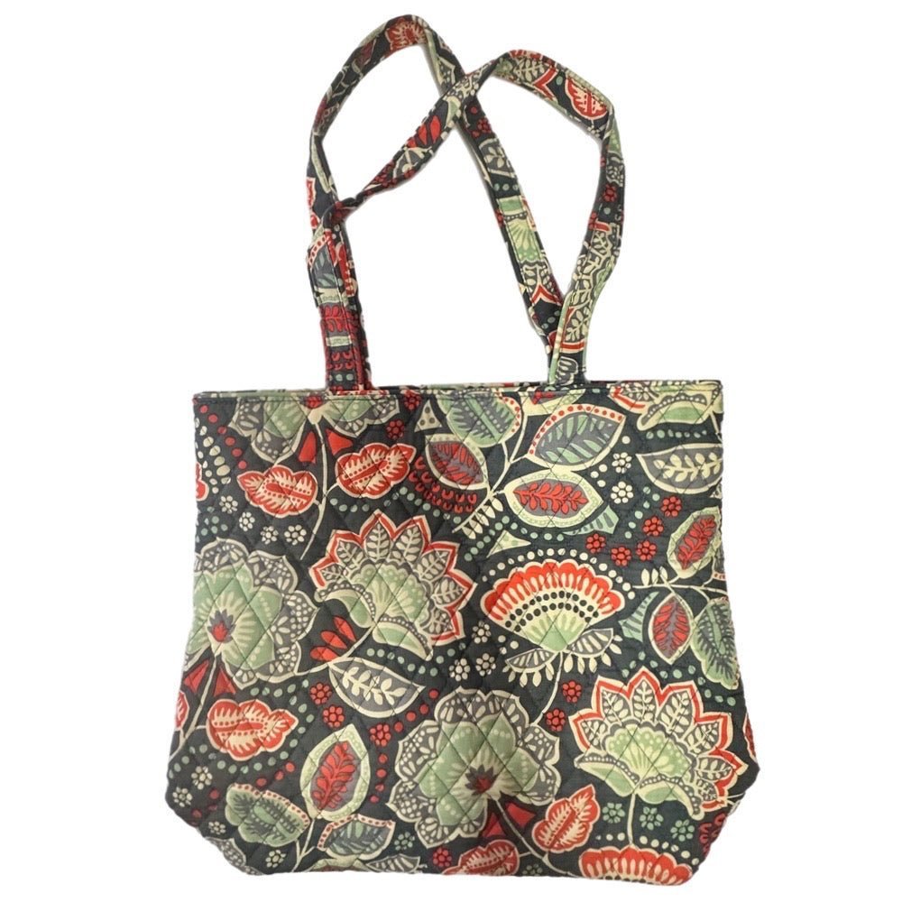 Vera Bradley Nomadic Floral Gray Large Tote Travel Handbag Purse | Finer Things Resale