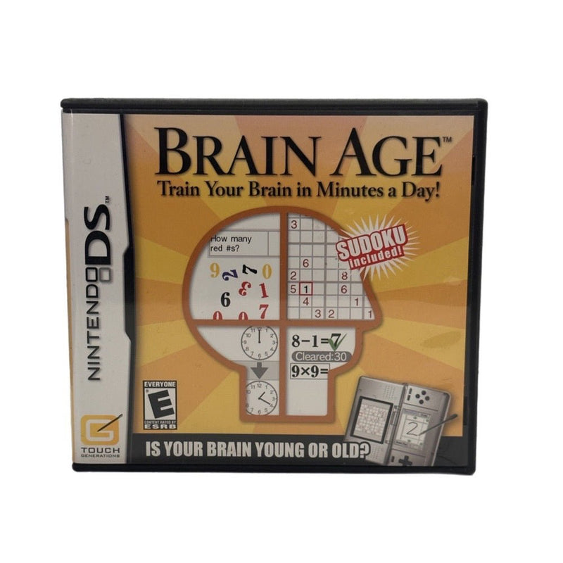 Brain Age Train Your Brain in Minutes a Day Nintendo DS game 2006 | Finer Things Resale