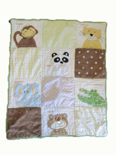 Nojo Jungle Safari print crib comforter