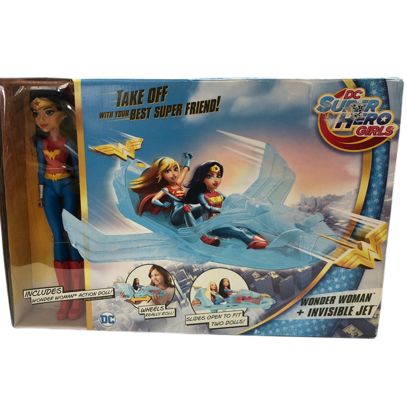 Mattel DC Super Heroes Girls Wonder Woman & Invisible Jet Plane BRAND NEW! | Finer Things Resale
