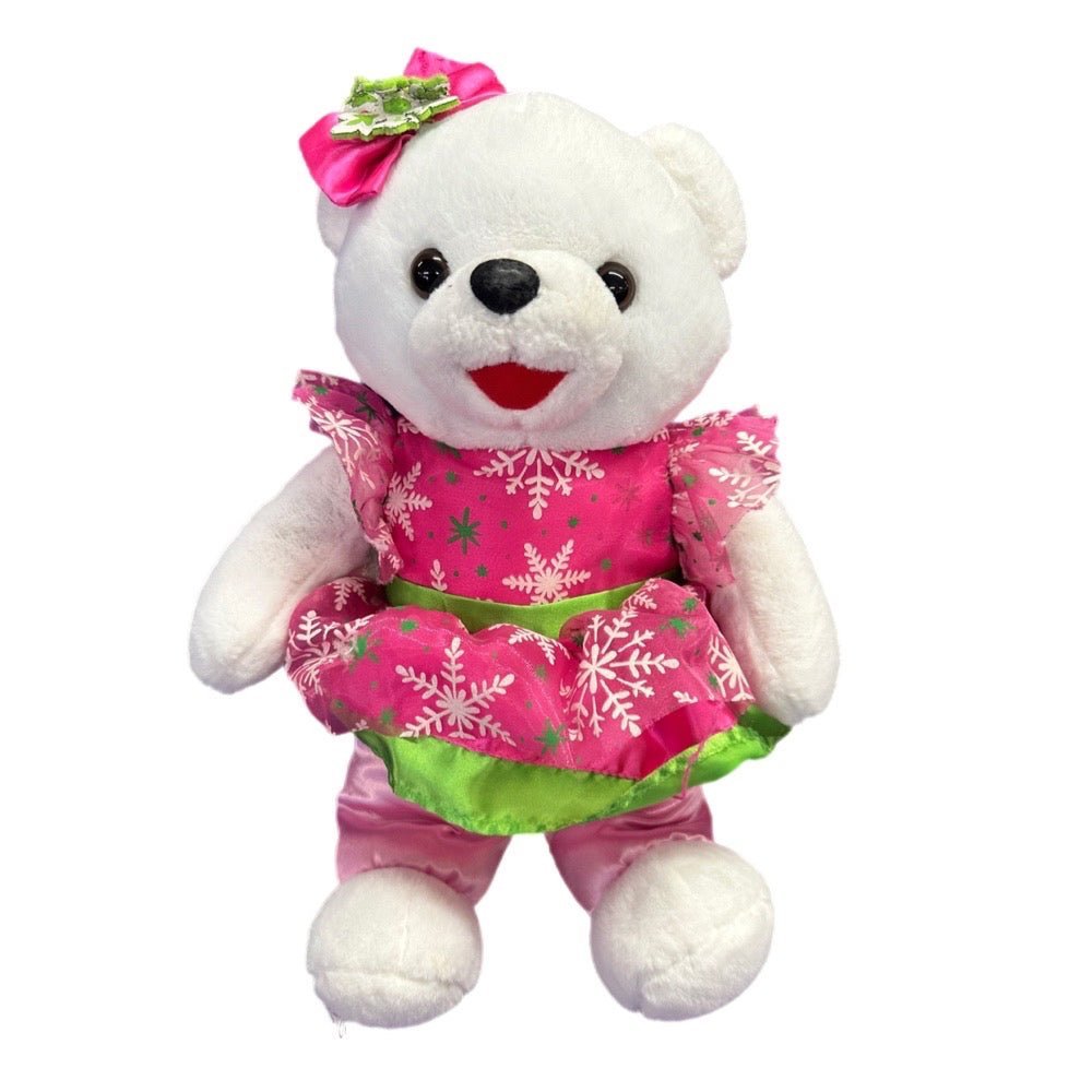 Dan Dee Collector's Choice Snowflake Teddy Bear 14" stuffed plush bear 2015 | Finer Things Resale